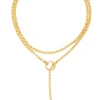 Gold Lariat Necklace