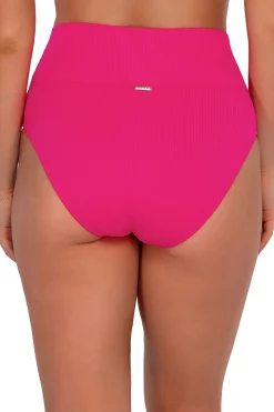 Hannah High Waist Banded Bikini Bottom