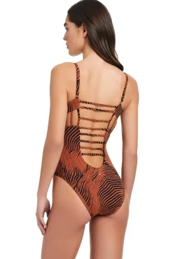 High Contrast One Piece Swimsuit