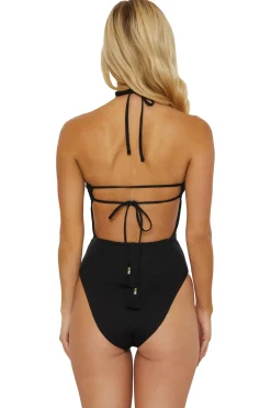 1969 High Neck One Piece Swimsuit