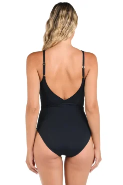 High Neck One Piece Swimsuit