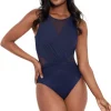 Illusionists Palma Mesh High Neck One Piece Swimsuit