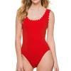 Ines Rick Rack Underwire One Piece Swimsuit