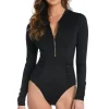 Island Goddess Long Sleeve One Piece Swimsuit