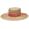 Ivy Straw Boater Hat