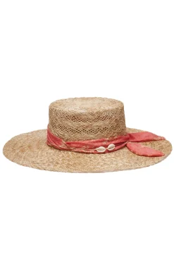 Ivy Straw Boater Hat