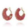 Izzia Beaded Hoops