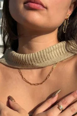 Jayden Paper Clip Chain Necklace