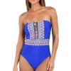 Jewel Bandeau One Piece Swimsuit