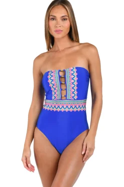 Jewel Bandeau One Piece Swimsuit