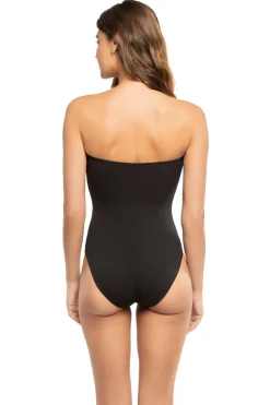Joali Tie Front Bandeau One Piece Swimsuit