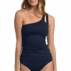 Keyhole Asymmetrical Tankini Top