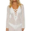 Lace-Up Crochet Tunic