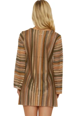 Lace-Up Crochet Tunic