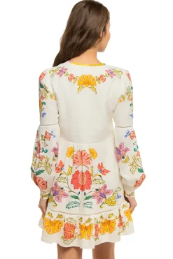 Long Sleeve Floral Mini Dress