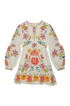 Long Sleeve Floral Mini Dress