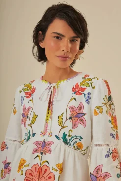 Long Sleeve Floral Mini Dress