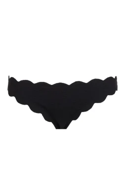 Low-Rise Scalloped Brazilian Bikini Bottom