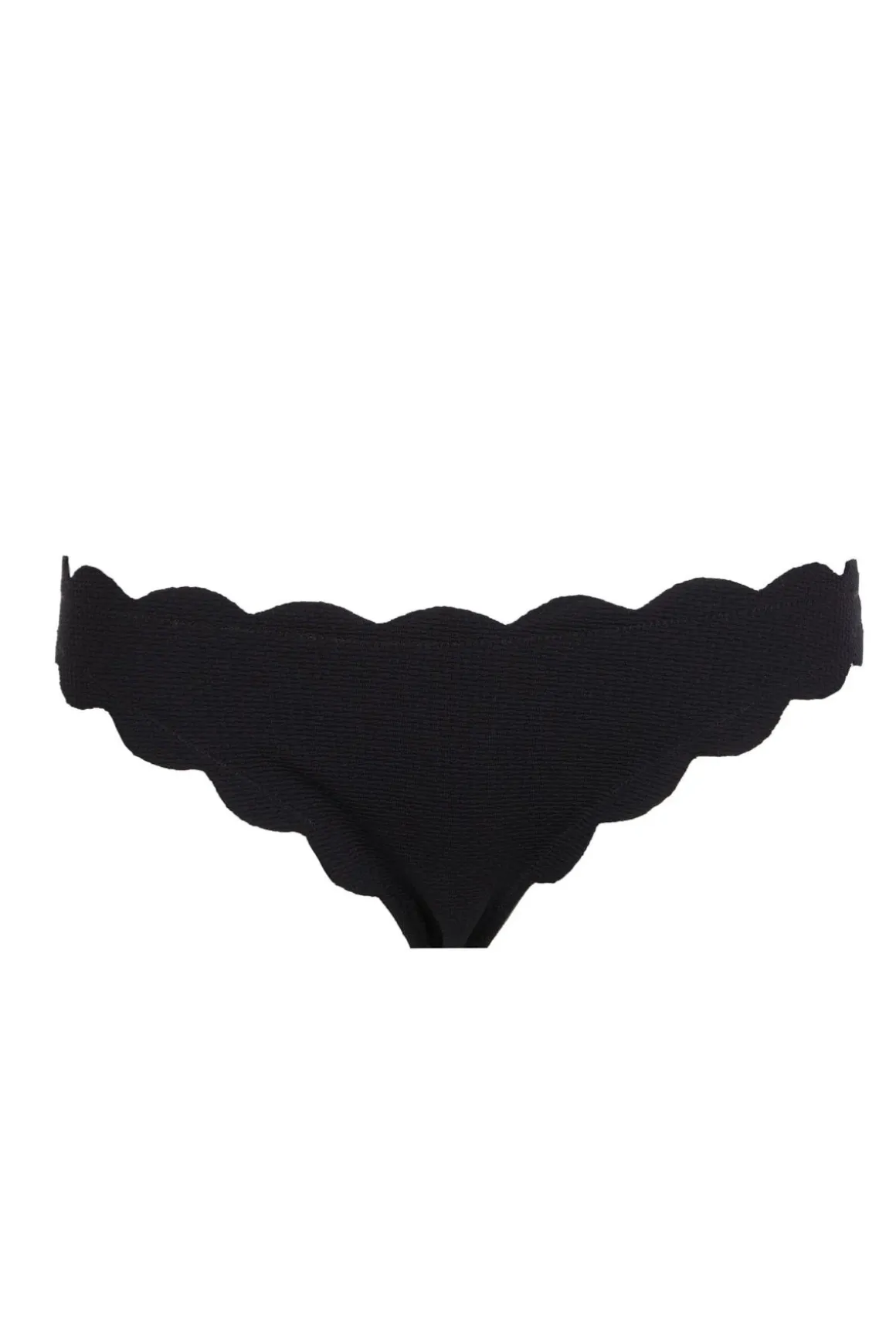 Low-Rise Scalloped Brazilian Bikini Bottom
