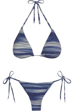 Lurex Triangle Bikini Top