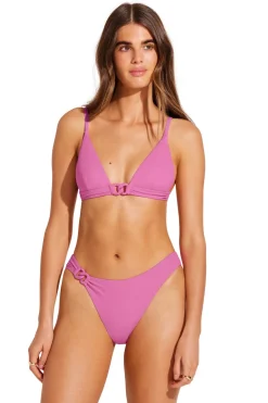 Luxe Link Triangle Bikini Top