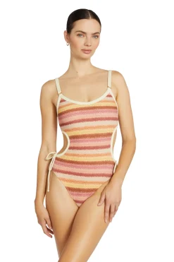 Lyra Striped One Piece Swimsuit