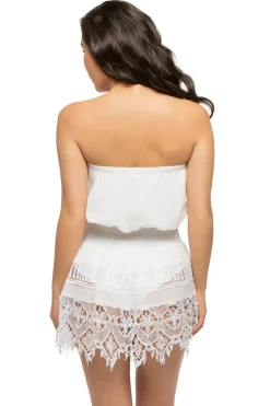 Maddison Lace Coverup Mini Dress