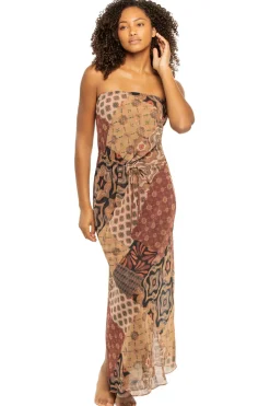 Mariah Strapless Midi Dress