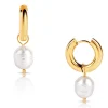 Melrose Mini Hoop Pearl Earring