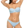 Mesh Effect Bandeau Bikini Top