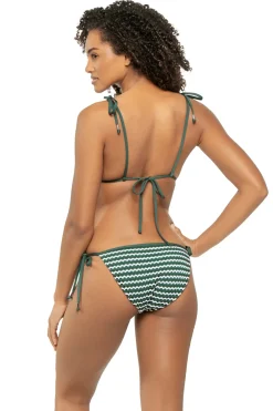 Mesh Effect Triangle Bikini Top