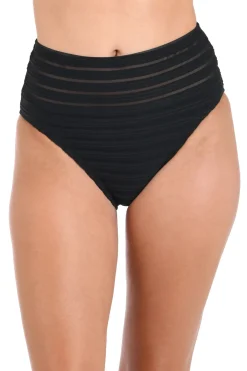 Mesh High Waist Bikini Bottom