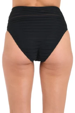 Mesh High Waist Bikini Bottom