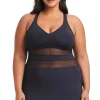 Mesh One Piece Swim Dress