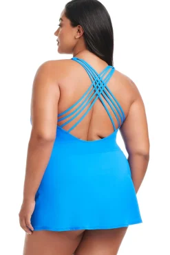 Mesh One Piece Swim Dress