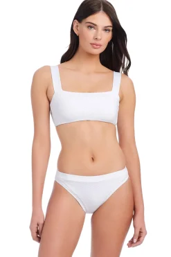 Metallic Bralette Bikini Top