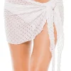 Metallic Crochet Short Cover Pareo