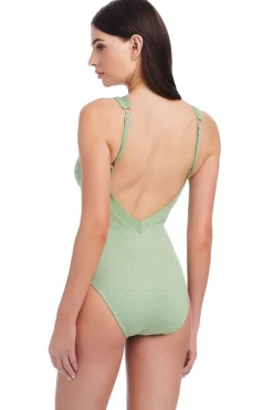 Metallic One Piece Swimsuit