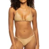 Metallic Triangle Bikini Top