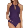 Mia High Neck X-Back Tankini Top