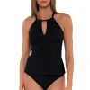 Mia High Neck X-Back Tankini Top