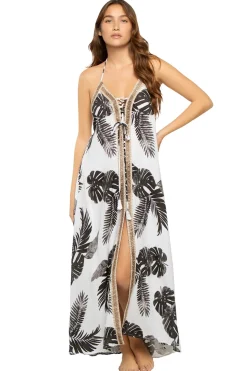 Midnight Palm Maxi Dress