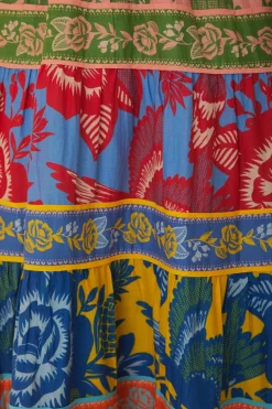 Mixed Lace Garden Midi Dress