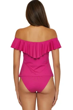 Monaco Off Shoulder Bandeau Tankini Top
