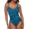 Mystique Underwire Surplice One Piece Swimsuit