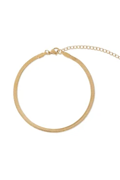 Nic Herringbone Chain Anklet