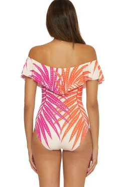 Off-The-Shoulder One Piece Swimsuit