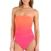 Ombre Bandeau One Piece Swimsuit