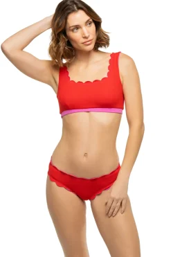 Palm Springs Scallop Bralette Bikini Top