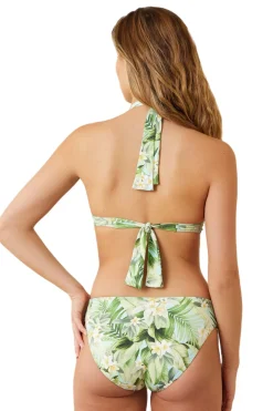 Paradise Fronds Reversible Halter Bikini Top